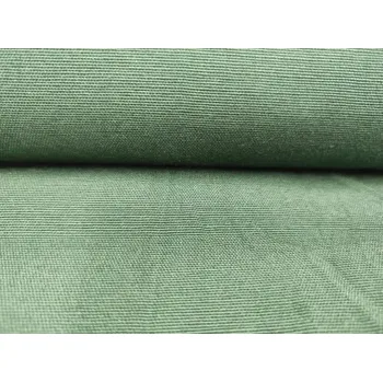 Canvas, pevná bavlněná textilie, tmavě zelená, látky, metráž II. JAKOST