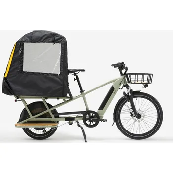 Pláštěnka na batoh DECATHLON Pláštěnka na cargo kolo Longtail reflektivní R500E