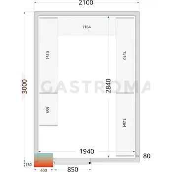 Panely ke stavebnicovým boxům 80 mm | TEFCOLD, CR 210x300x220 WD