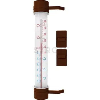 Kuchyňský teploměr Venkovní teploměr hnědý (-50 st. C do +50 st. C) 27 cm | BIOTERM, 020807