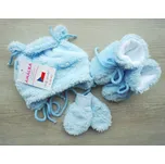 AMÁLKA Chlupatý kojenecký set světle modrý Velikost: 62-68