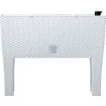 Truhlík RATAN CASE HIGH bílý, varianta 80 cm