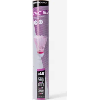 Badmintonový košíček PERFLY Badmintonové péřové míčky FSC 530 Speed 77 12 ks