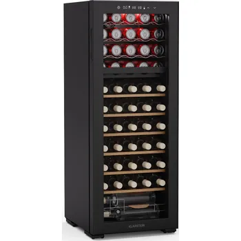 Chlazení Klarstein Bovella 51cm 55 Lahví Dvouzónová Vinotéka Černá (10046243)