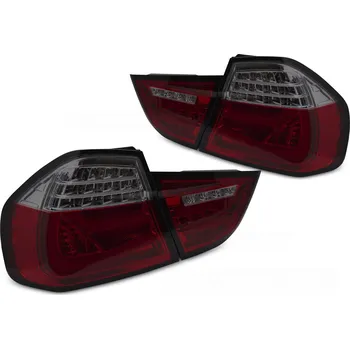 Zadní světlomet TUNING-TEC Zadní světla BMW E90 09-11 červené/kouřové LED BAR SEQ