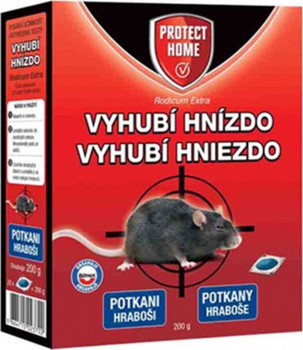 Jed na hraboše Rodicum extra 200g Jed na hraboše, myši a potkany