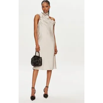 Dámské šaty Bruuns Bazaar Koktejlové šaty Nellie BBW3866 Béžová Regular Fit 34