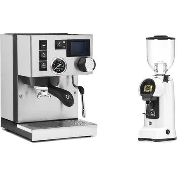 Kávovar Rancilio Silvia BC PID + Eureka Helios 75, white
