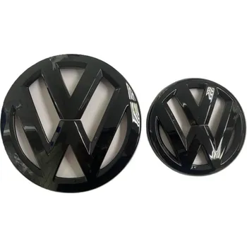 Znak automobilu VW BORA (1998-2005) přední a zadní znak, logo (12,8cm a 9,3cm) - černá lesklá