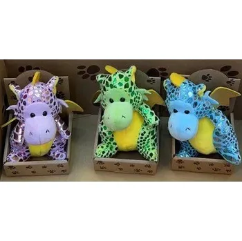 plyšák Wiky Drak plyšový třpytivý 13 cm - expresní doprava