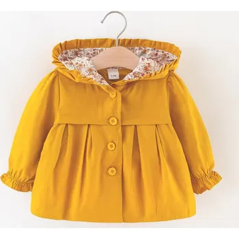 Kojenecká bunda Kojenecký (dětský) jarní/podzimní kabátek 0-3 roky Barva: Žlutá, Velikost: 6-9 měsíců