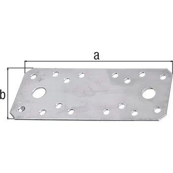 Vrut SCH Plochá spojka ocel pozink s CE označením Varianta: Plochá spojka 2.5x55x133mm ocel pozink s CE označením