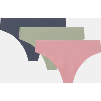 Kalhotky Dámské tanga Under Armour UA Ess Stretch NS (3ks) 1383907-697 Růžová XL