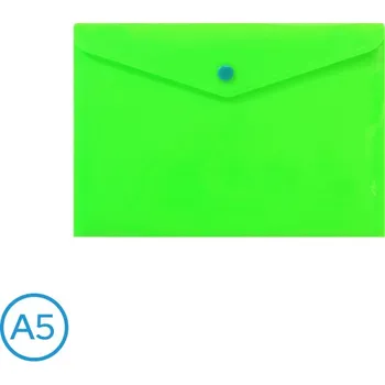 Obal spisový s klopou a drukem A5 neon zelený
