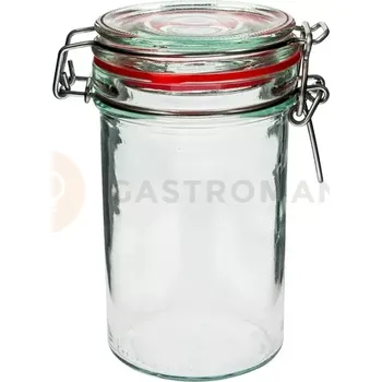 Sklenice Slim sklenice 500 ml s mechanickým uzavíráním, s klipem | BROWIN, 610051