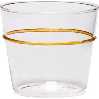 Sklenice Hübsch Sklenice na vodu Orbit Yellow 200 ml
