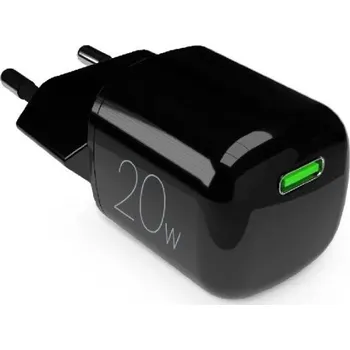 Nabíječka do sítě Puro MiniPro USB-C, GaN, 20 W - černá