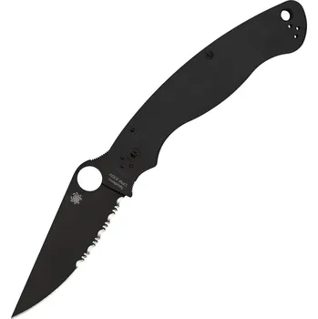 kapesní nůž Spyderco Military 2 Black Combo Edge Black G10