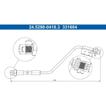 Brzdová hadice Brzdová hadice ATE 24.5298-0418.3