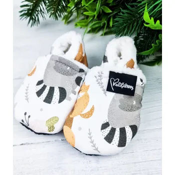 Capáčky Kulišárny Nízké capáčky barefoot s beránkem BEDEAR White VELIKOST: 3 délka stélky: 13cm