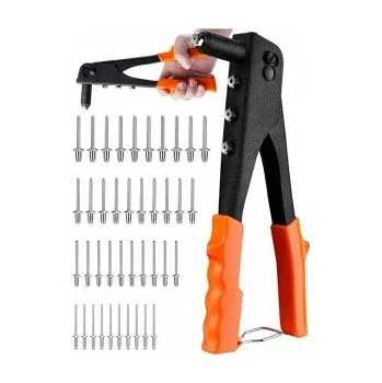 Autodílna Kleště nýtovací s nýty, s vložkou do vozíku, , TOPEX, 79R518