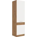 FALCO Kuchyňská skříňka Vega 60 DK 210 2F dub lancelot/bílý lesk