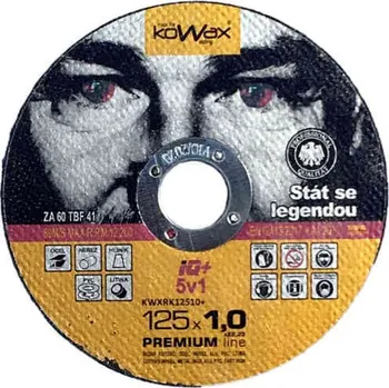 Řezný kotouč Řezný kotouč 125x1,0x22,23 Kowax 5v1
