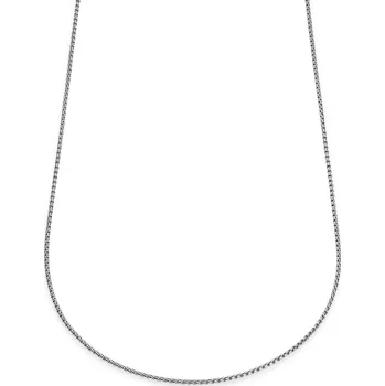 Náhrdelník Essentials | 2mm kostičkovaný řetízek stříbrné barvy se zaoblenými články - Lucleon