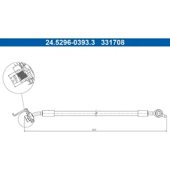 Brzdová hadice Brzdová hadice ATE 24.5296-0393.3