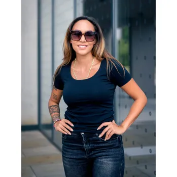 Dámské tričko Bobánek Dámské tričko UniFit krátký rukáv - Černé - L