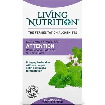 Living Nutrition | Bio ADHD doplněk stravy - Attention - 60 ks kognitivní funkce, pozornost, soustředění - 60 kapslí