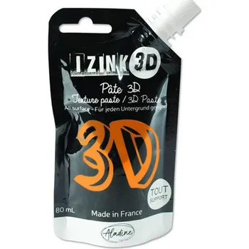 Výtvárné potřeby IZINK 3D reliéfní pasta 80 ml/safran, oranžová