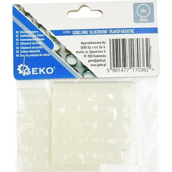 Podložka pod nábytek Geko G29820 silikonové nárazníky pod nábytek kulaté 50 ks transparentní