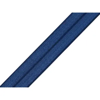 Textilní guma Lemovací pruženka půlená šíře 18 mm Varianta: 6 modrá tmavá, Balení: 5 m