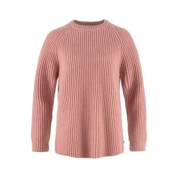 Dámský svetr Fjällräven Övik Rib Sweater Women Dusty Rose růžová S