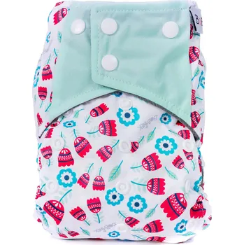 Plenkové kalhoty Bobánek Extra savá AIO plenka patentky - Tulipány