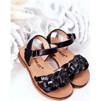 Chlapecké sandály Dětské Sandály S Hadím Vzorem Baxlee Barva: Černá, Velikost: 24