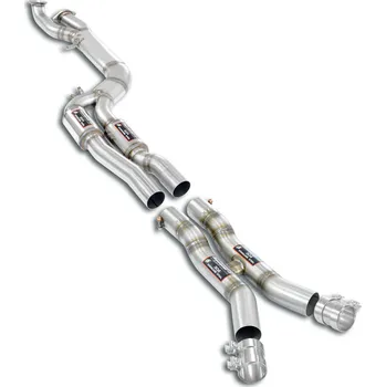 Střední díl výfuku J-Pipe Touring PackageDeletes the secondary catalytics + OPFs + mid resonatorAccepts the Std - Oem muffler Supersprint 527720