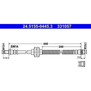 Brzdová hadice Brzdová hadice ATE 24.5155-0445.3
