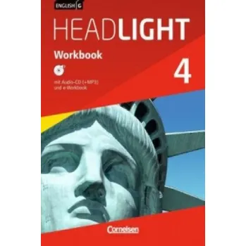 Kniha English G Headlight - Allgemeine Ausgabe - Band 4: 8. Schuljahr, Workbook mit Audios online (DE)