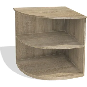 Šatní skříň Nabytekmorava Rohová policová kancelářská skříň Alfa 90 barva lamina: Dub sonoma světlý