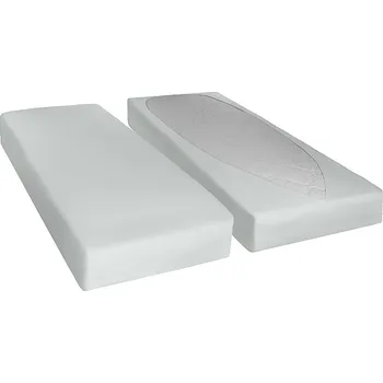 Prostěradlo Elastické prostěradlo rychloupínací světle šedé na matraci 24-30 cm