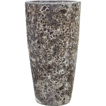 Květináč Baq Lava Partner Straight Relic Black Ø 35 cm / V 65 cm