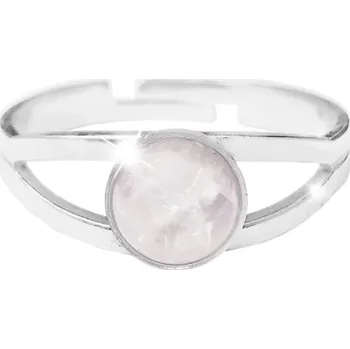 Prsten Stříbrný prsten s pravým minerálním kamenem Růženín