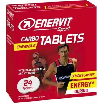 ENERVIT Carbo Tablets - 24 energetických tablet - citron (ENERVIT Carbo Tablets - 24 energetických tablet - citron)