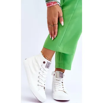 Dámské tenisky Dámské klasické vysoké tenisky Cross Jeans LL2R4086C Barva: Bílá, Velikost: 38