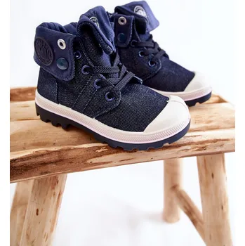 Dívčí tenisky Dětské vysoké tenisky Tobby Barva: Modrá, Velikost: 27