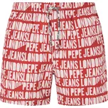 Pepe Jeans Pánské plavky AO LOGO SWIMSHORT Barva: červená, Velikost: M