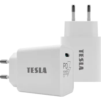 TESLA Power Charger T100 - rychlonabíječka 20 W PD 3.0/PPS (bílá barva) - poškozený obal