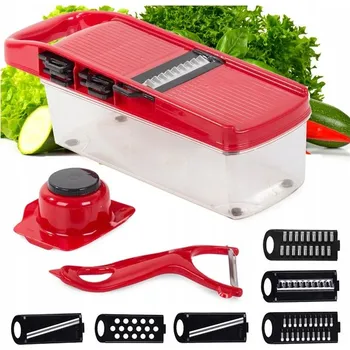 Struhadlo Ruční kráječ Verk Group 15823 červený 6v1